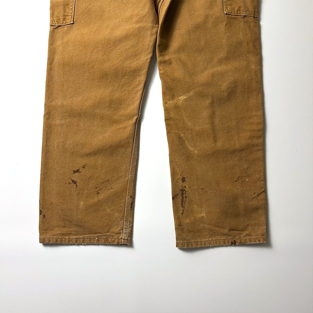 carhartt ダブルニー usa製 W32 L30 実寸W30 L28 茶 ペインター carhartt ダブルニー usa製 W32 L30 実寸W30 L28 茶 ペインター