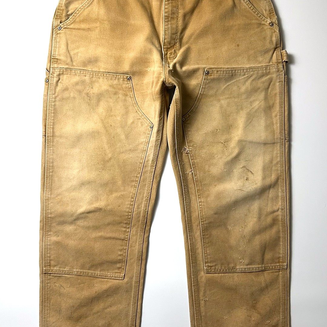 carhartt ダブルニー メキシコ製 W38 L30 実寸W36 L29 茶 carhartt ダブルニー メキシコ製 W38 L30 実寸W36 L29 茶