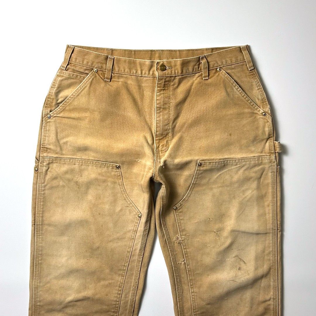 carhartt ダブルニー メキシコ製 W38 L30 実寸W36 L29 茶 carhartt ダブルニー メキシコ製 W38 L30 実寸W36 L29 茶