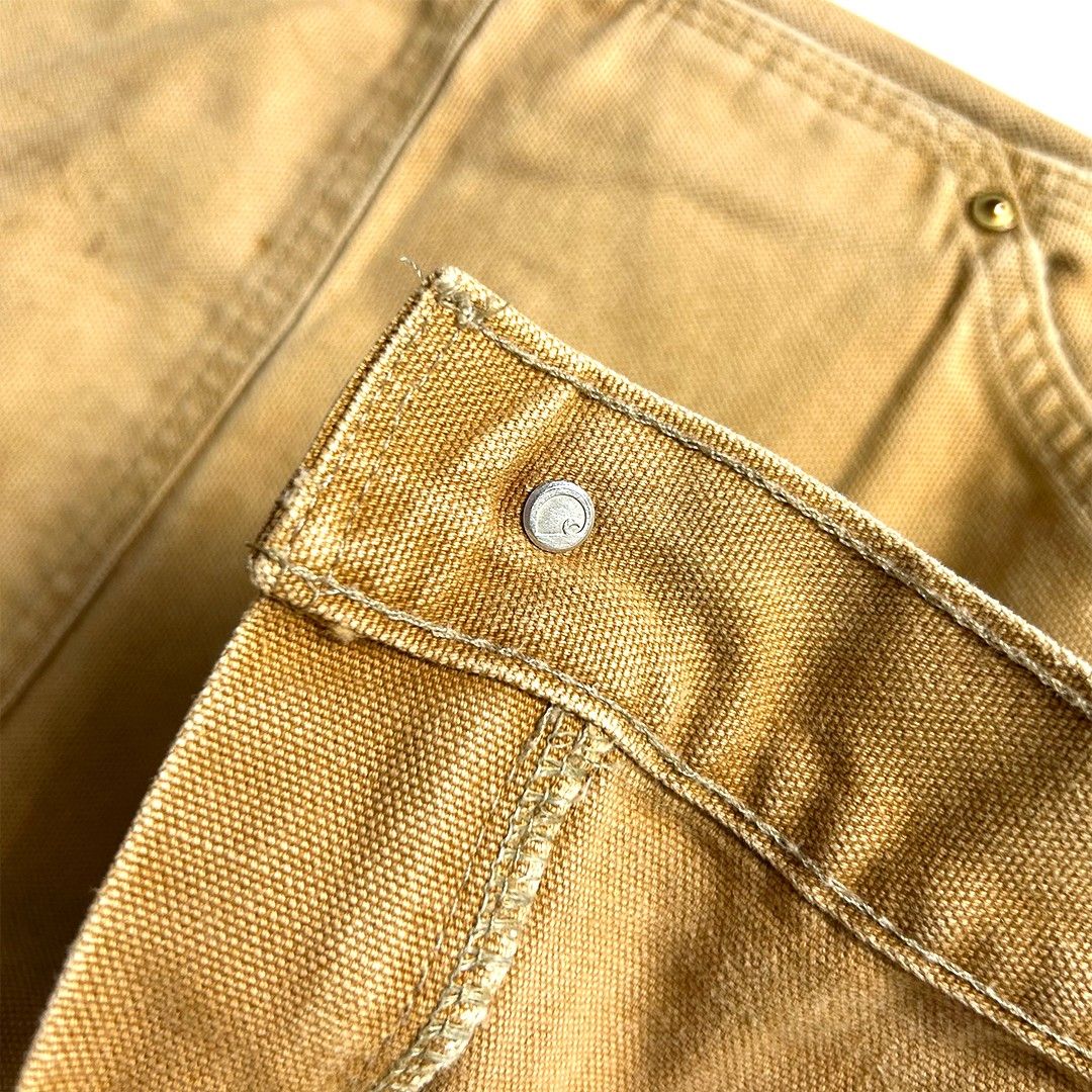 carhartt ダブルニー メキシコ製 W38 L30 実寸W36 L29 茶 carhartt ダブルニー メキシコ製 W38 L30 実寸W36 L29 茶