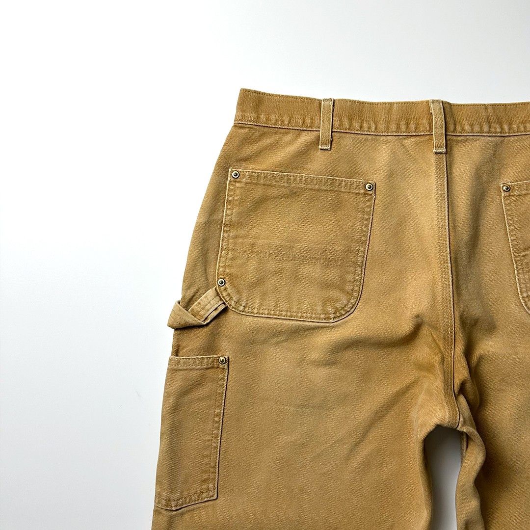 carhartt ダブルニー メキシコ製 W38 L30 実寸W36 L29 茶 carhartt ダブルニー メキシコ製 W38 L30 実寸W36 L29 茶