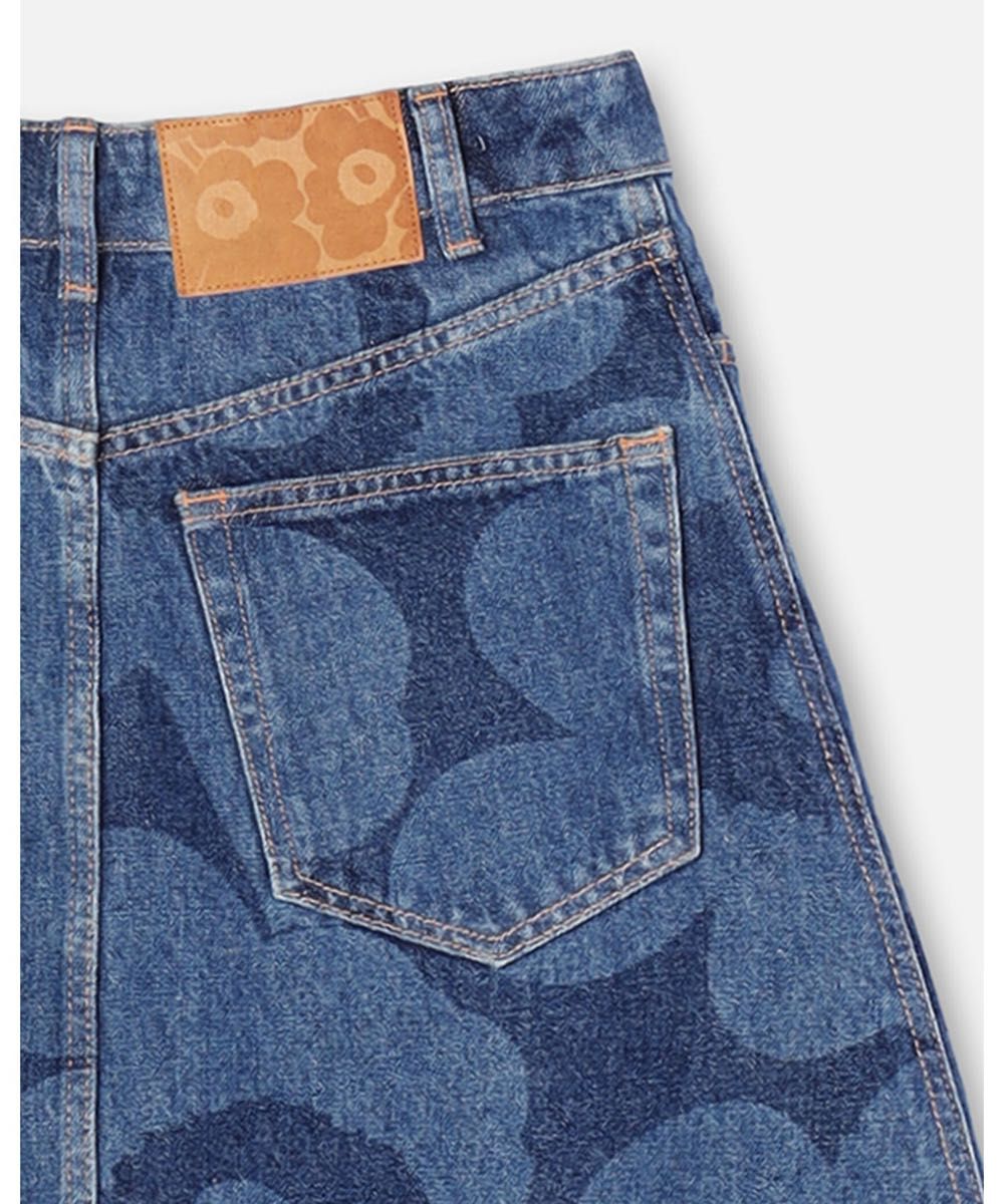 marimekko maridenim unikko denim skirt マリメッコ デニム marimekko maridenim unikko denim skirt マリメッコ デニム