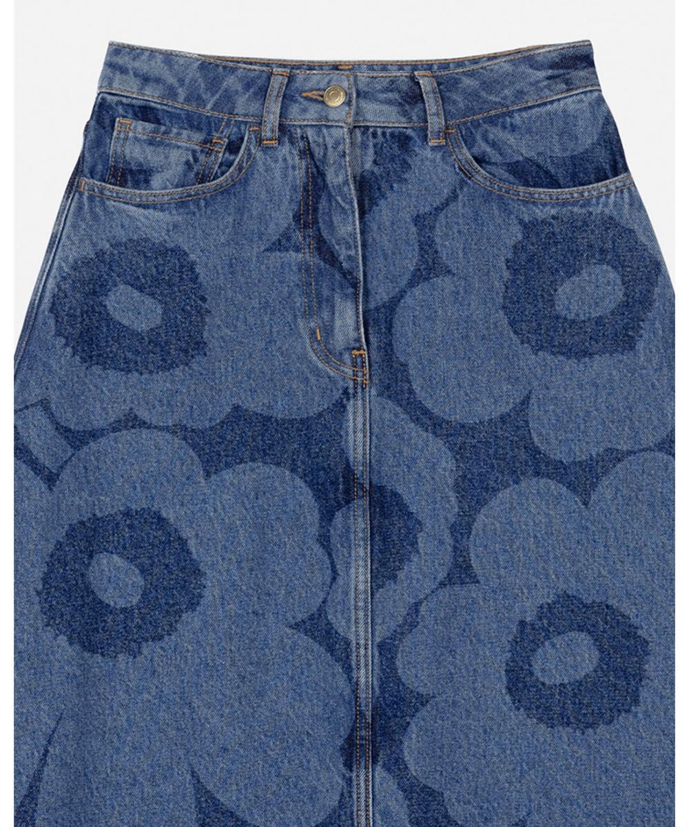 marimekko maridenim unikko denim skirt マリメッコ デニム marimekko maridenim unikko denim skirt マリメッコ デニム