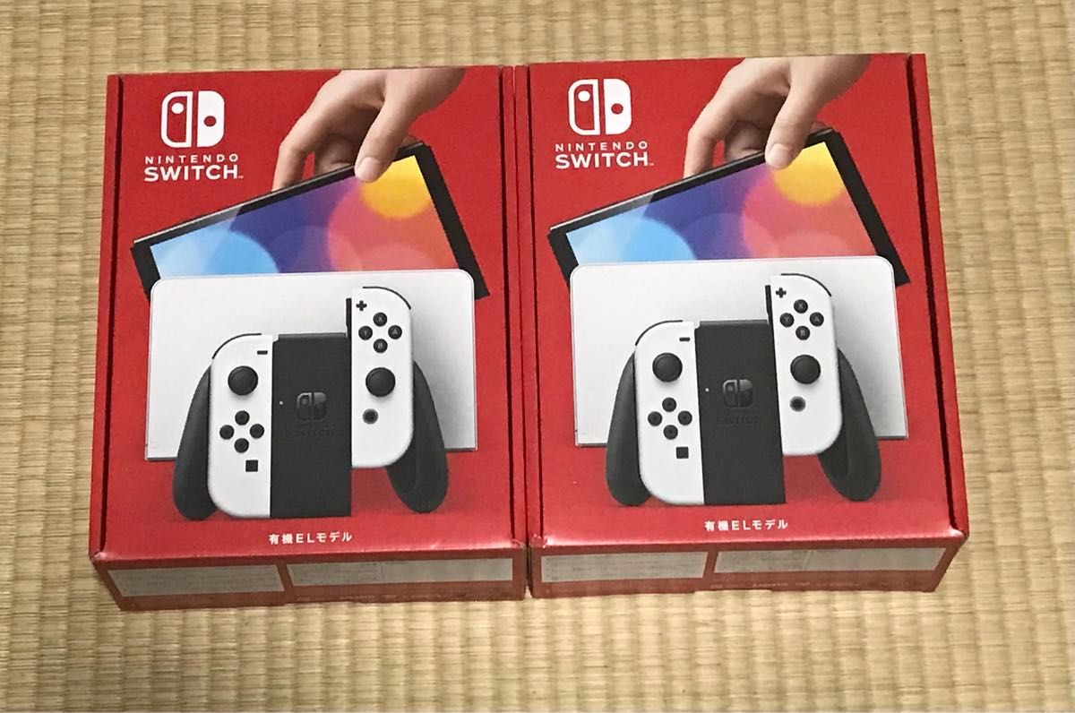 Nintendo Switch 有機ELモデル ホワイト 2台 新品未開封 店舗印 Nintendo Switch 有機ELモデル ホワイト 2台 新品未開封 店舗印
