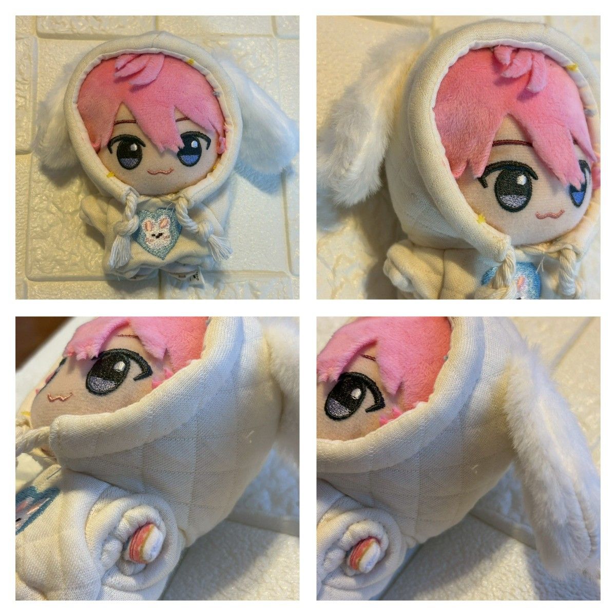 ぬい服 ぬい撮り 推し活 フーディー パーカー うさぎ うさ耳 ぬい服 ぬい撮り 推し活 フーディー パーカー うさぎ うさ耳