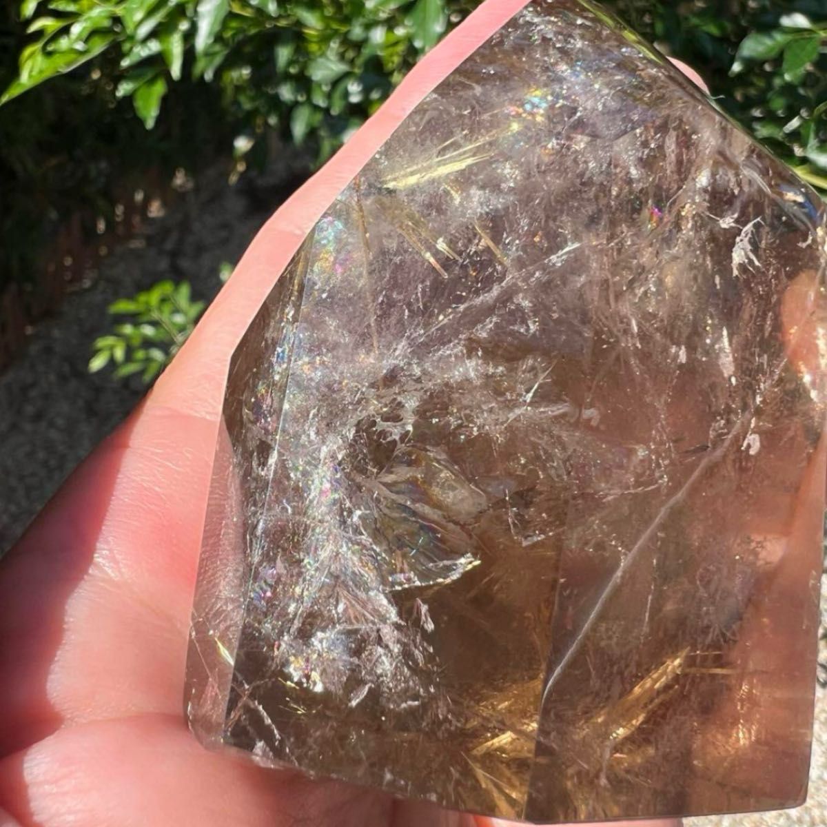 高透明度 極上特級品 虹入り タイチンルチル スモーキークォーツ 高透明度 極上特級品 虹入り タイチンルチル スモーキークォーツ