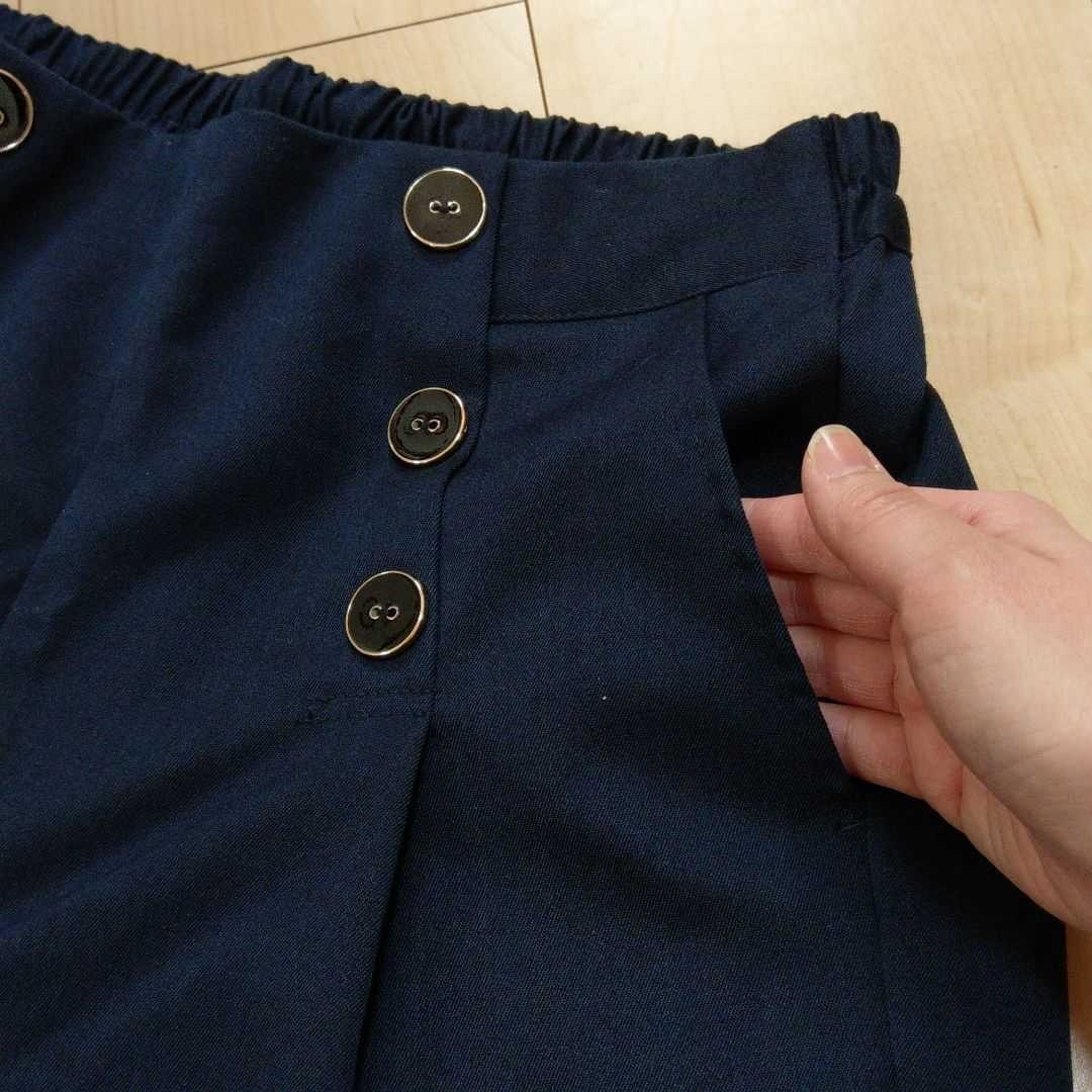 Paypayフリマ 未使用品しまむら ダブル ボタン ワイドパンツ ネイビー Paypayフリマ 未使用品しまむら ダブル ボタン ワイドパンツ ネイビー