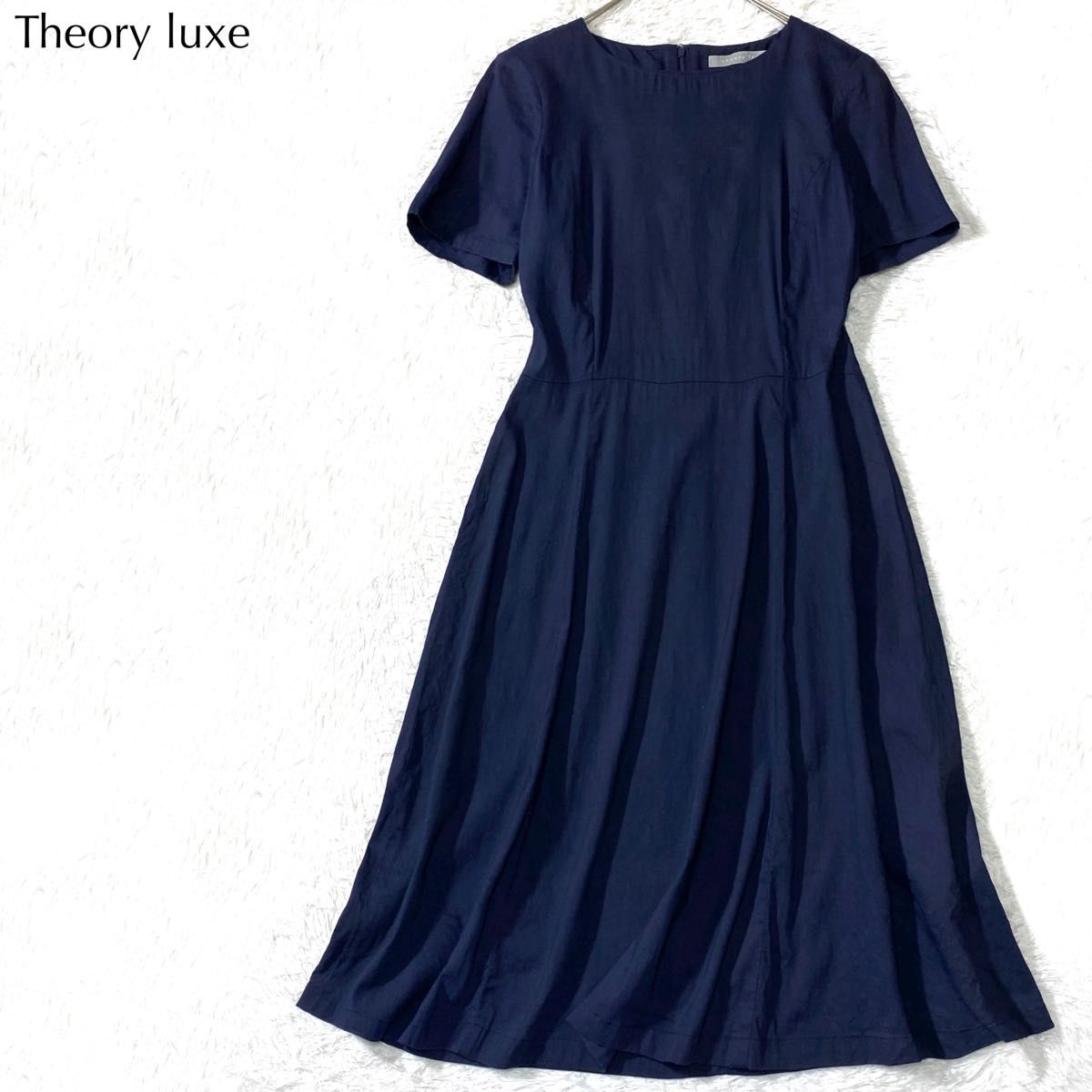 美品】セオリーリュクス Theory luxe リネン混 フレア 美品】セオリーリュクス Theory luxe リネン混 フレア