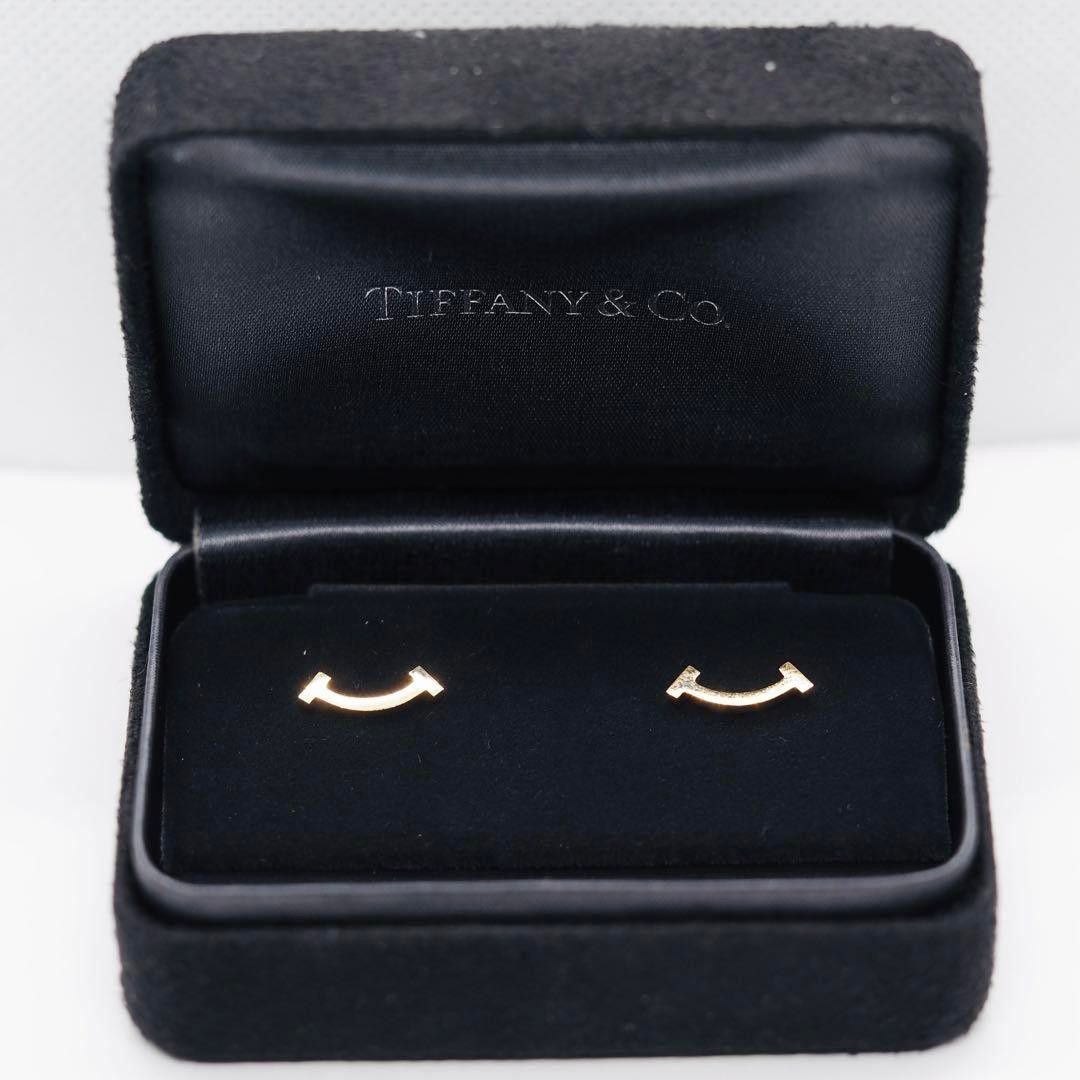 TIFFANY&CO 】ティファニーT スマイル ピアス ローズゴールド TIFFANY&CO 】ティファニーT スマイル ピアス ローズゴールド