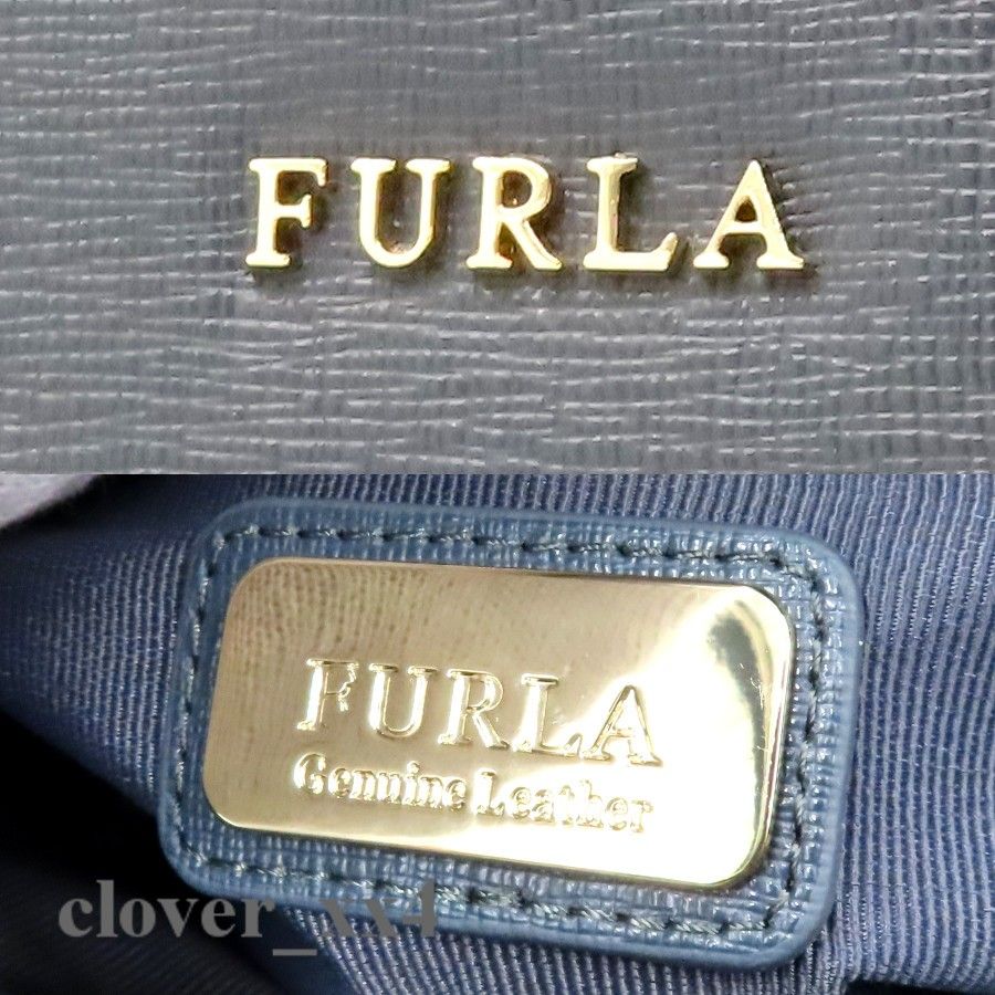 極美品】フルラ ショルダーバッグ FURLA バッグ レザー ブルー 極美品】フルラ ショルダーバッグ FURLA バッグ レザー ブルー