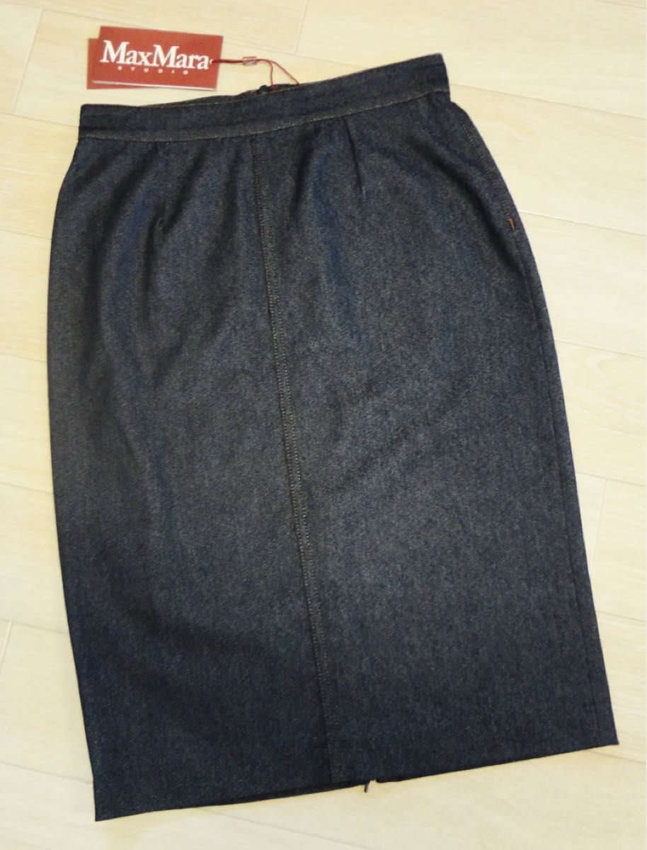 DT MaxMara ★ ペイントデニム スカート QUINT ネイビー マックスマーラ デニムスカート ネイビー|Yahoo!フリマ(旧