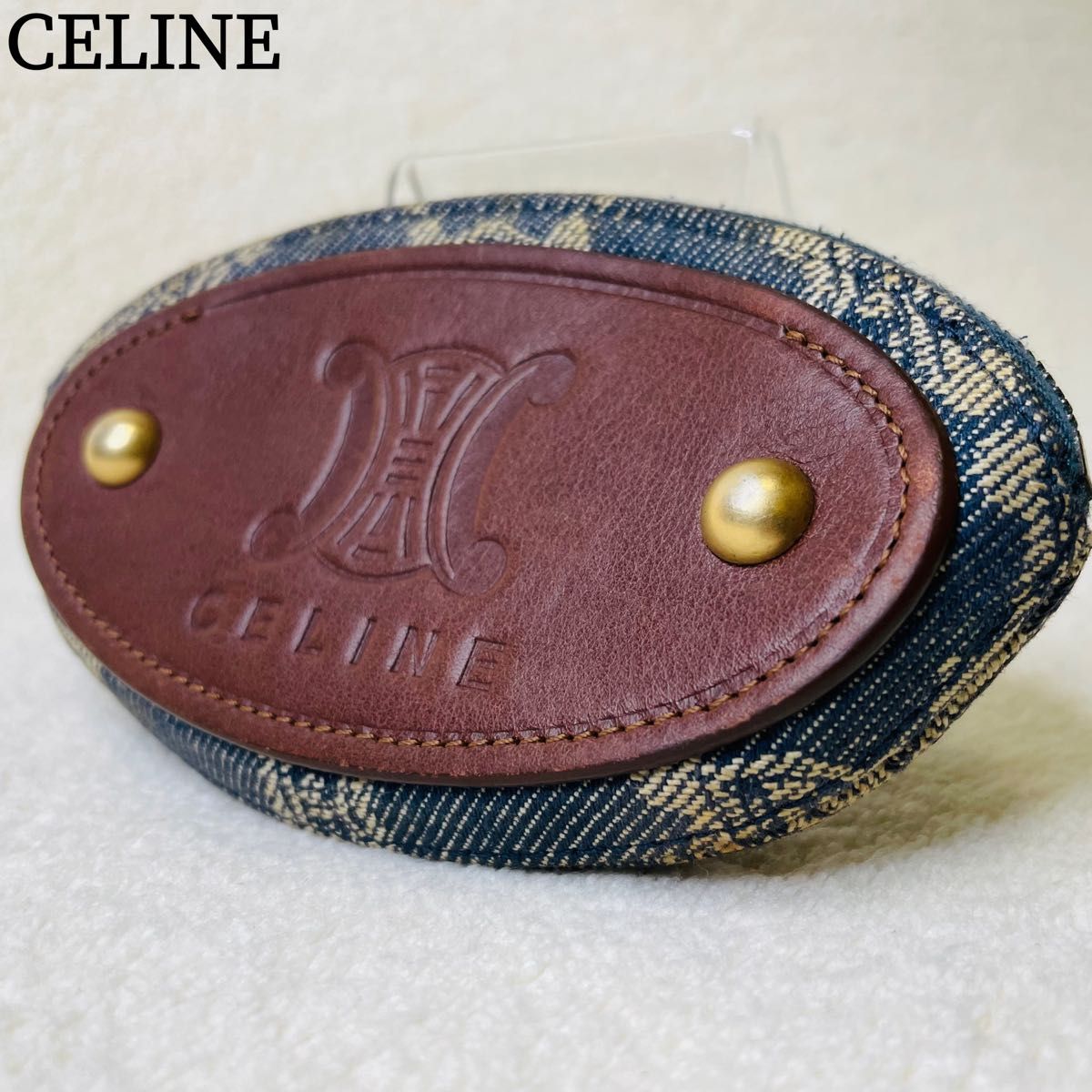CELINE セリーヌ コインケース 小銭入れ キーリング マカダム CELINE セリーヌ コインケース 小銭入れ キーリング マカダム