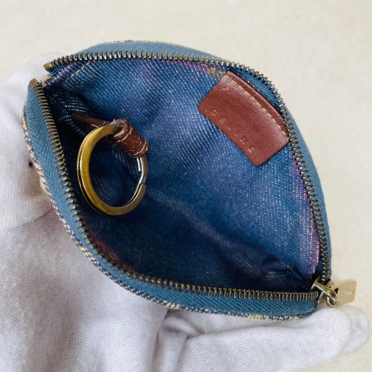 CELINE セリーヌ コインケース 小銭入れ キーリング マカダム CELINE セリーヌ コインケース 小銭入れ キーリング マカダム