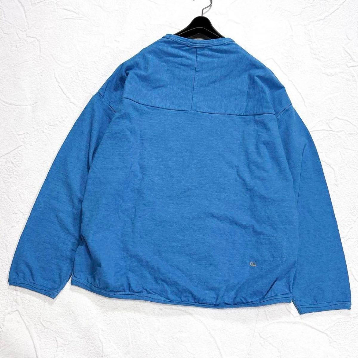 美品 45R 45rpm でこぼこ天竺の908アウター Tシャツ ロゴ刺繍 美品 45R 45rpm でこぼこ天竺の908アウター Tシャツ ロゴ刺繍
