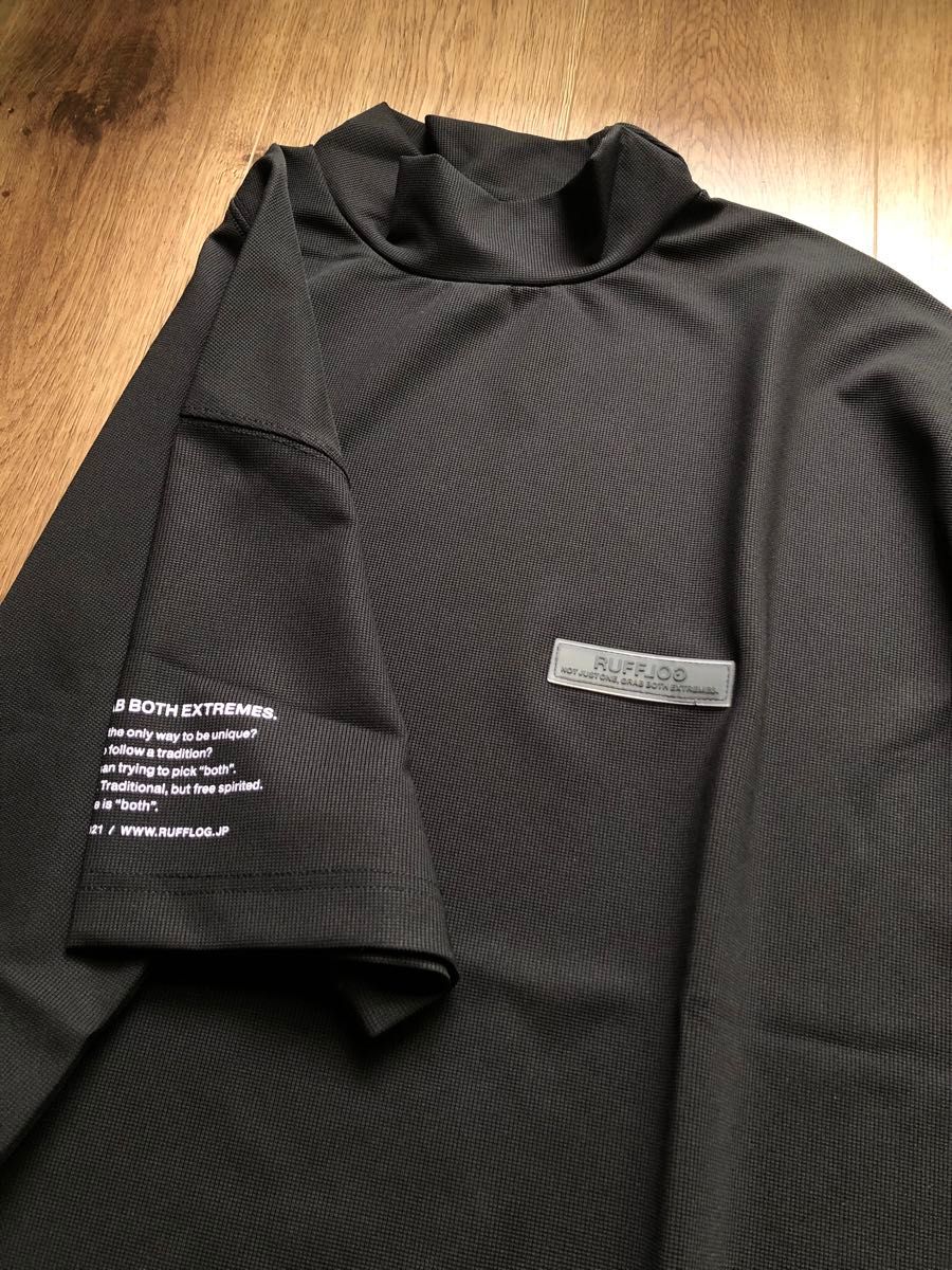 RUFFLOG GOLF VERTICAL LOGO MOCK TEE モックネック サイズXL RUFFLOG GOLF VERTICAL LOGO MOCK TEE モックネック サイズXL