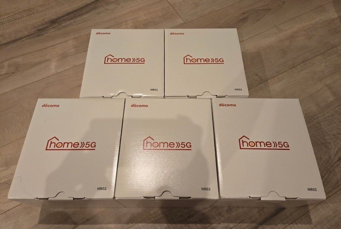 5台セット・未使用品】docomo home 5G HR02 ダークグレー ドコモ 5台セット・未使用品】docomo home 5G HR02 ダークグレー ドコモ