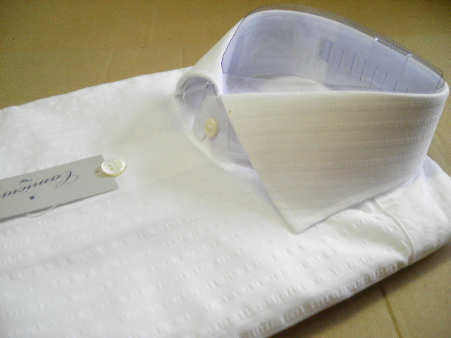 百貨店ブランド*CAMICIAIO oggi カミチャイオ オッジ*サイズ М 39-84*日本製/綿100% 高級ドレスシャツ