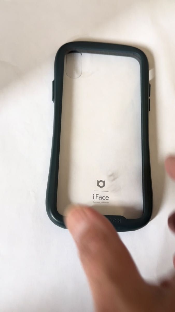 iiPhoneXS ケース ネイビー iPhone iface Reflection クリア