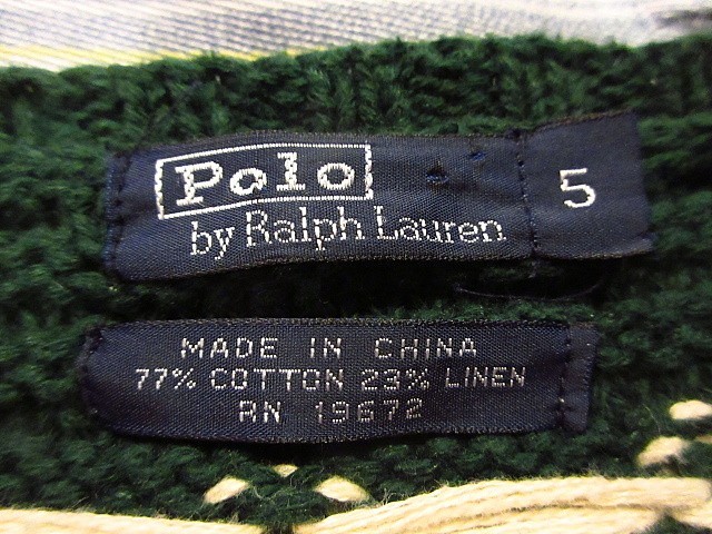 Polo Ralph Lauren★キッズ雪柄コットン×リネンセーター5★200401s4-k-swr ポロラルフローレン子供服ニット_画像3