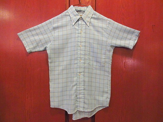  Vintage 70\'s*TOWNCRAFT Kids button down check shirt size4*200418s11-k-sssh old clothes child clothes BD shirt tops 