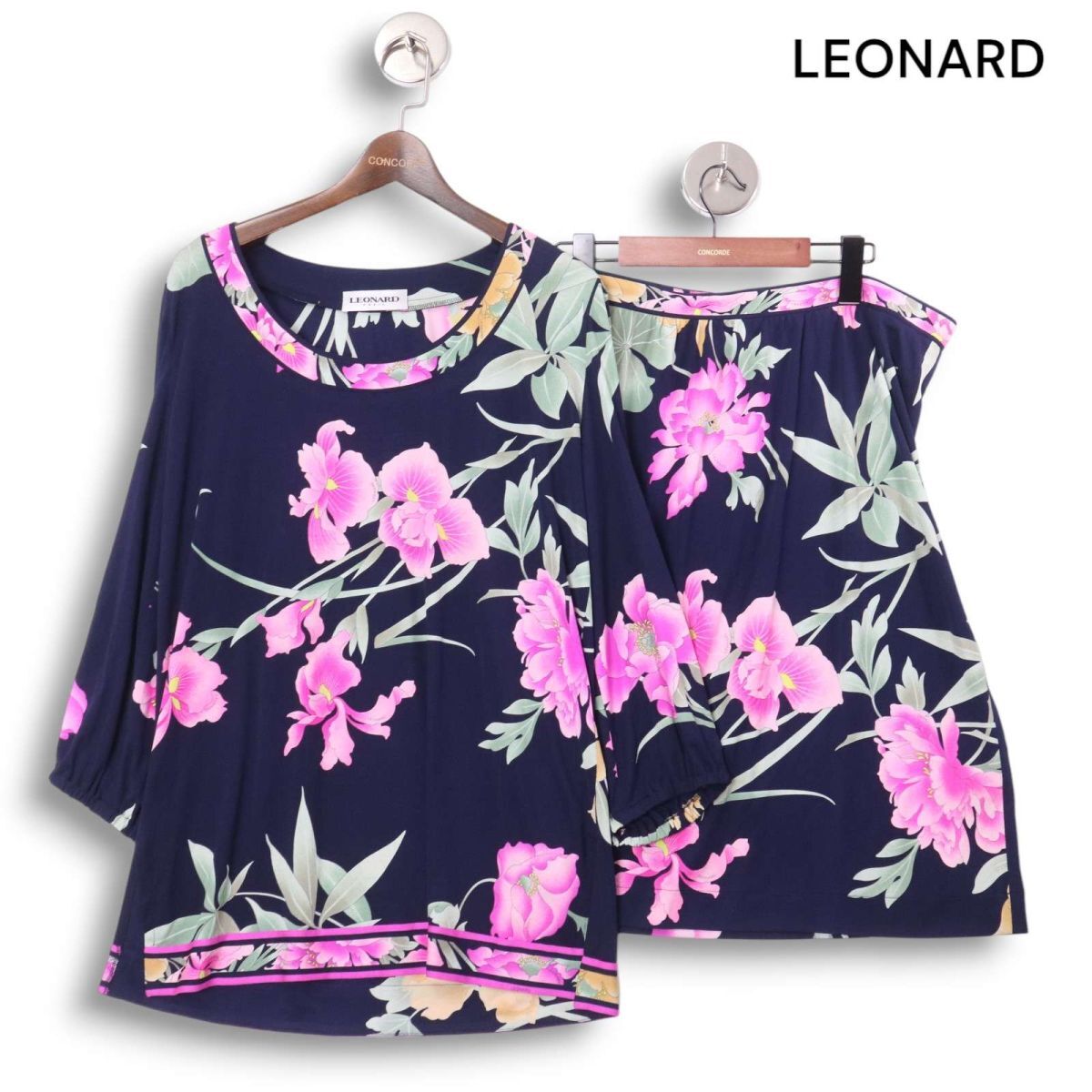 Yahoo!オークション - イタリア製 LEONARD レオナール シルク100 Yahoo!オークション - イタリア製 LEONARD レオナール シルク100