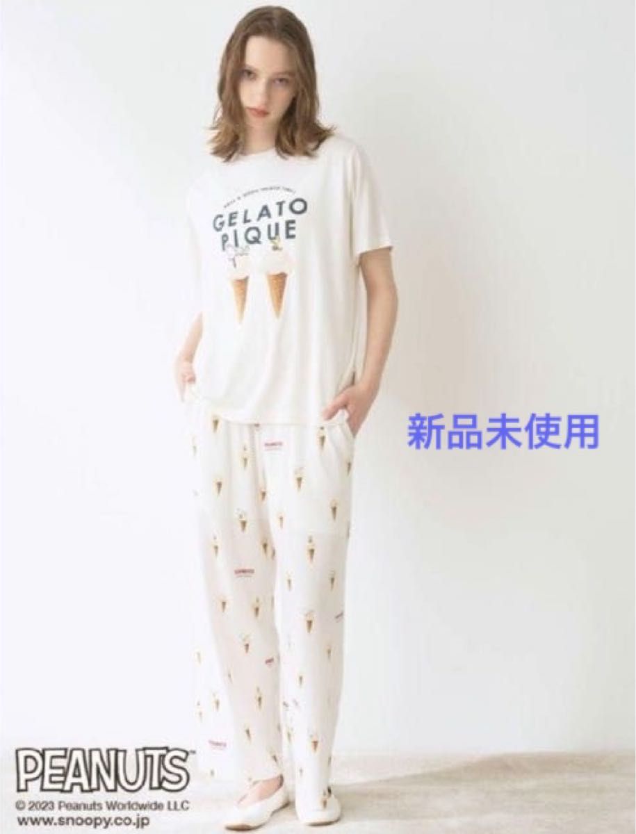 新品未使用】Gelato Pique ジェラートピケ ルームウエア 半袖長 新品未使用】Gelato Pique ジェラートピケ ルームウエア 半袖長