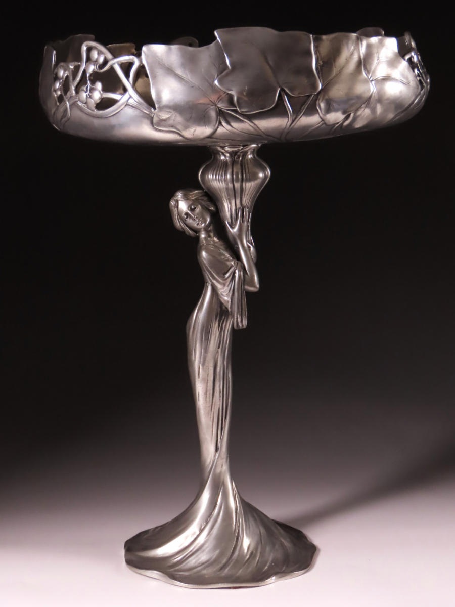 晃】20世紀初頭 アールヌーヴォー期 GSW Pewter ピューター 最 晃】20世紀初頭 アールヌーヴォー期 GSW Pewter ピューター 最