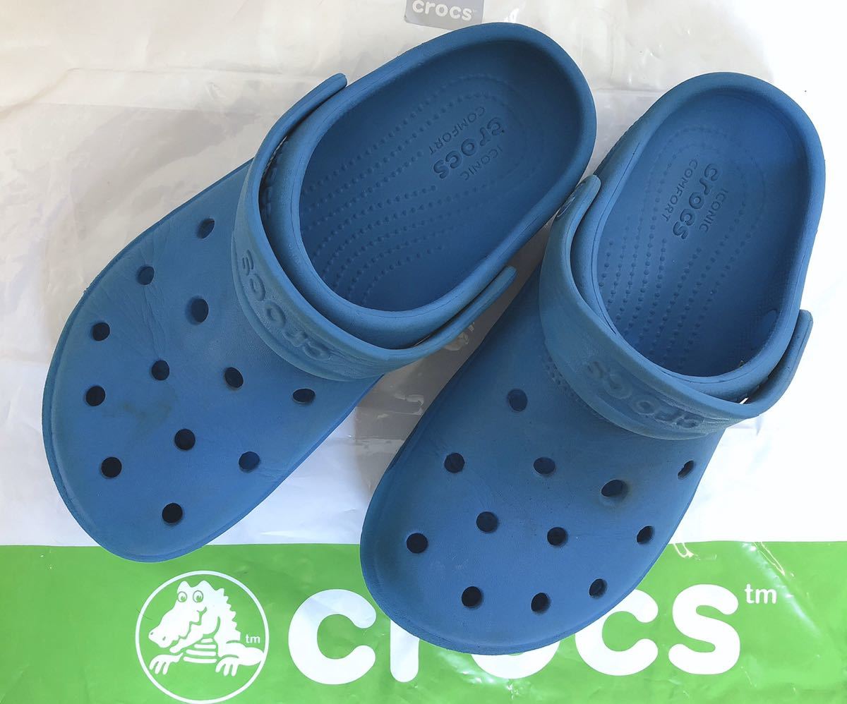 クロックス crocs J3（21～22cm ）青色　used_画像2