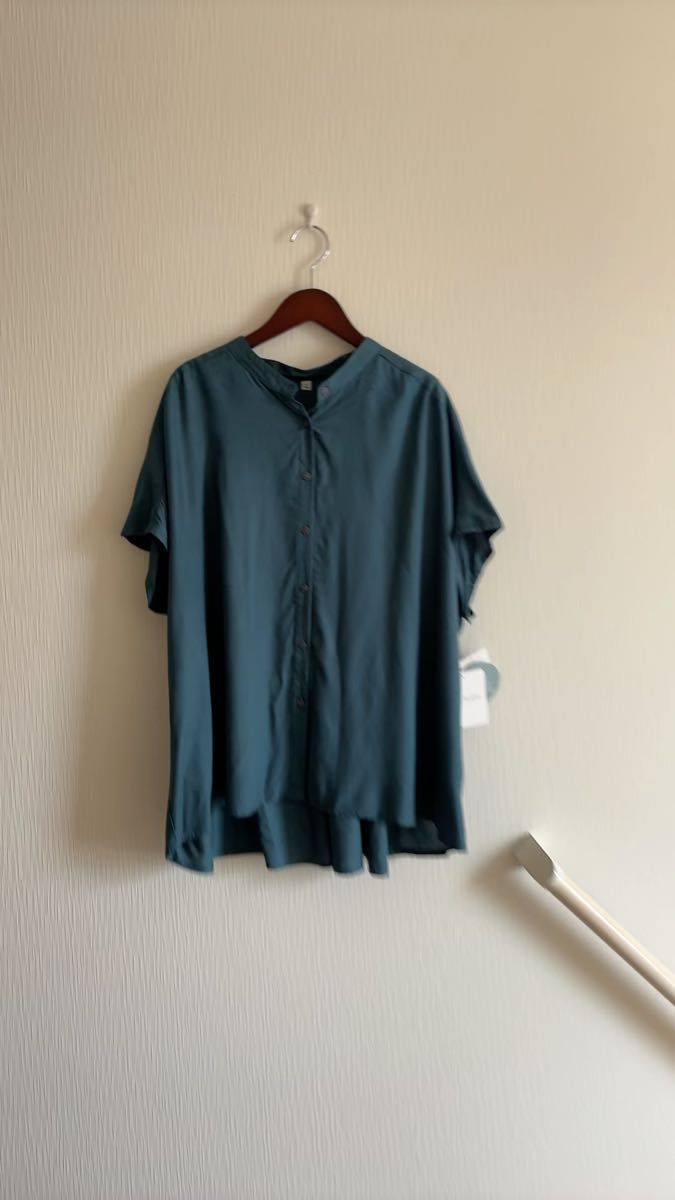 (新品)バンドカラーシャツブラウス* LL大きめ
