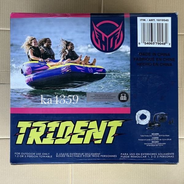 新品 HO SPORTS TRIDENT3 3人乗りトーイングチューブ 電動ポンプ 新品 HO SPORTS TRIDENT3 3人乗りトーイングチューブ 電動ポンプ