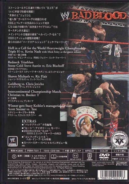 ■DVD WWE バッドブラッド2003 *ジェリコvs.ゴールドバーグ/HHHvs.ケビン・ナッシュ/HBKvs.リック・フレアー他■_画像2