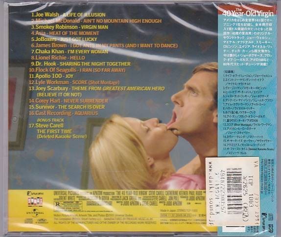 *CD 40 лет. .. мужчина The 40Year-Old Virgin оригинал саундтрек. саундтрек.OST *