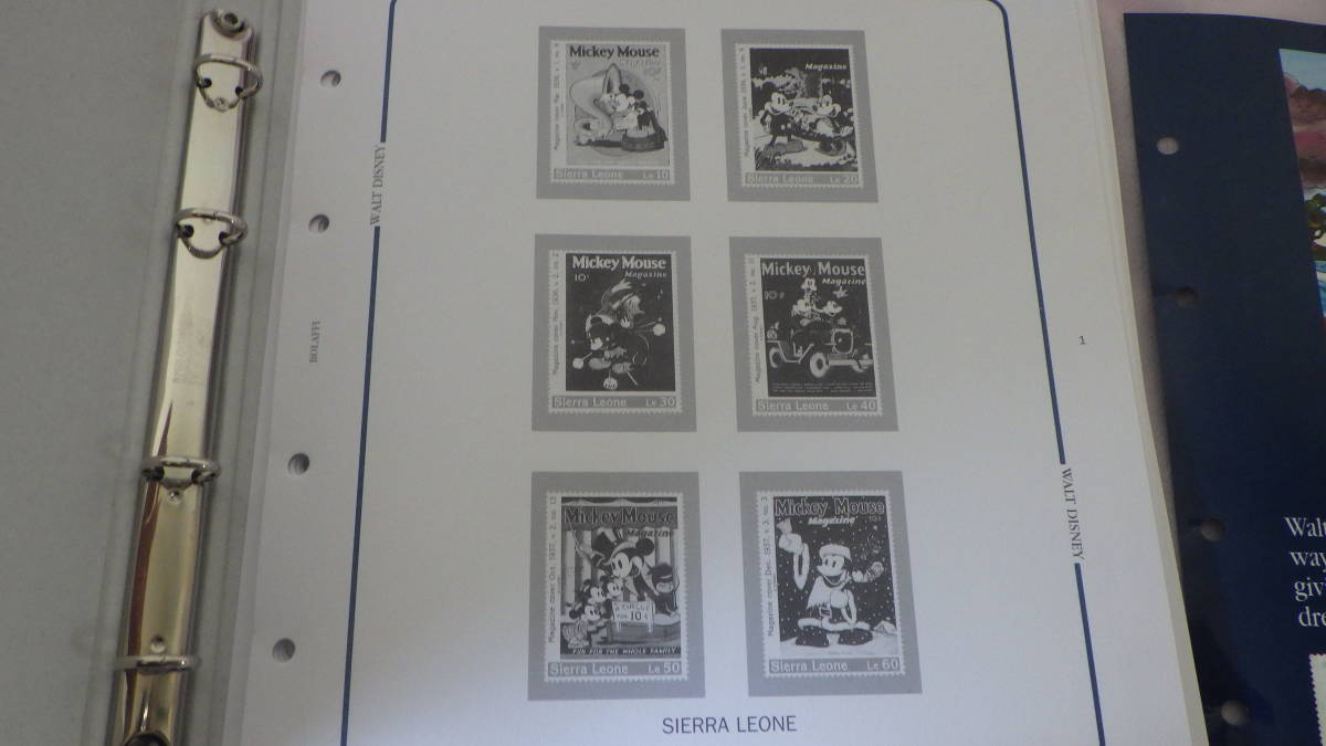 WALT DISNEY WORLD STAMPS ディズニー　切手　セット　台紙20ページ　切手が約120枚_画像6