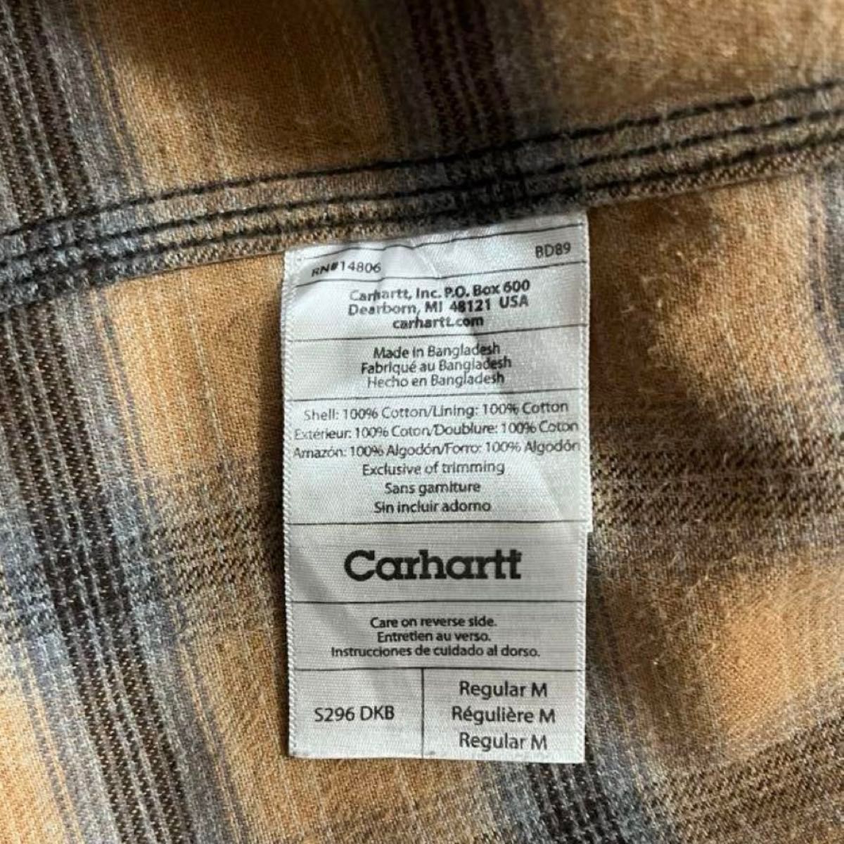 00s Carhartt カーハート ダックジャケット ワークシャツ 00s Carhartt カーハート ダックジャケット ワークシャツ