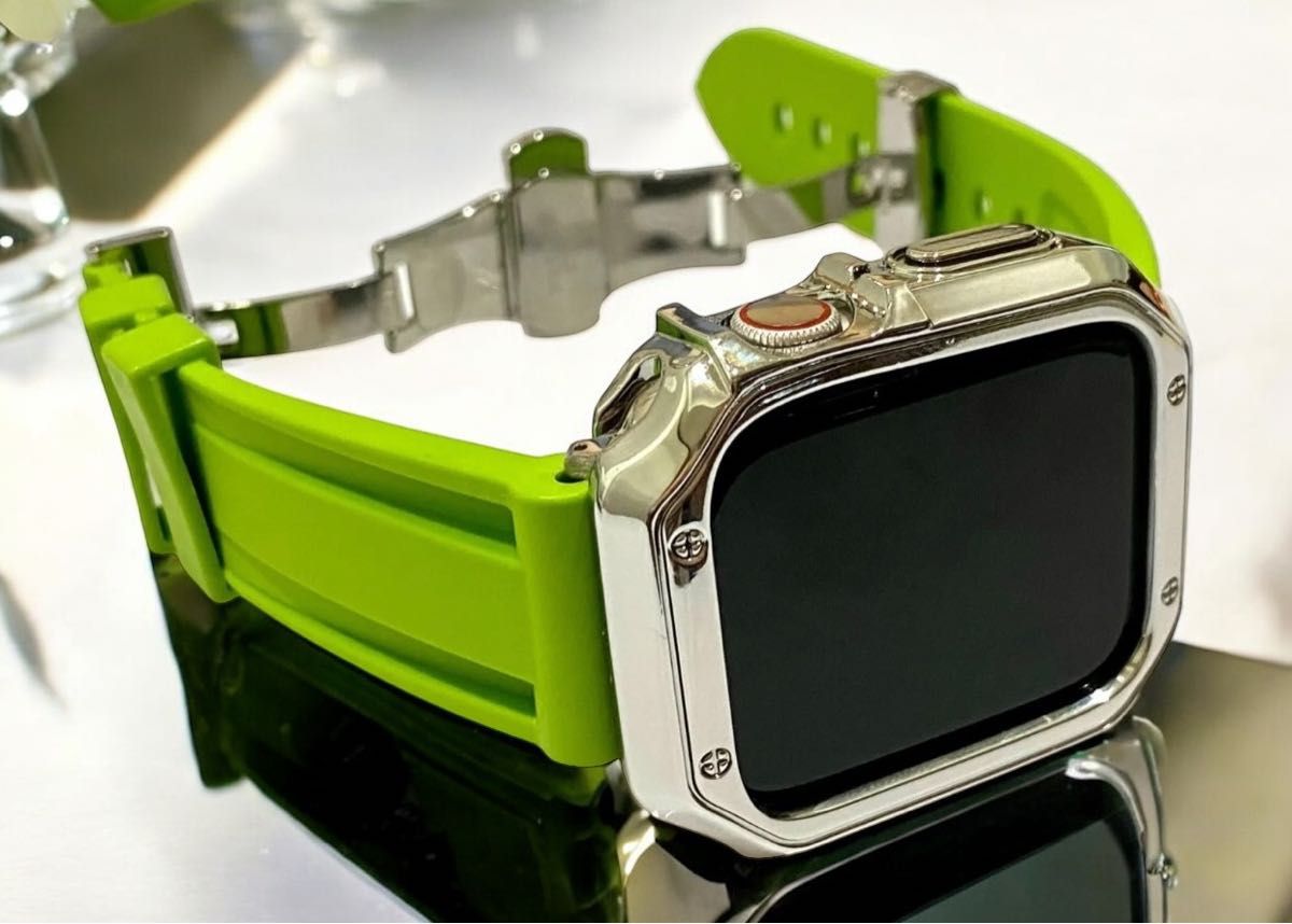 Apple Watch46ラバーバンドベルト アップルウォッチカバーケース Apple Watch46ラバーバンドベルト アップルウォッチカバーケース