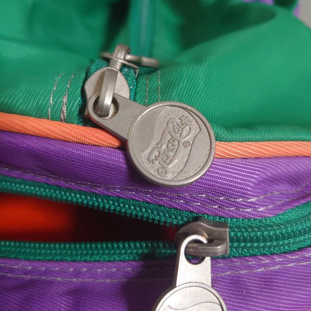 PEPSI Pepsi sport bag, Boston bag green × orange × purple color scheme shoulder, in stock 2way