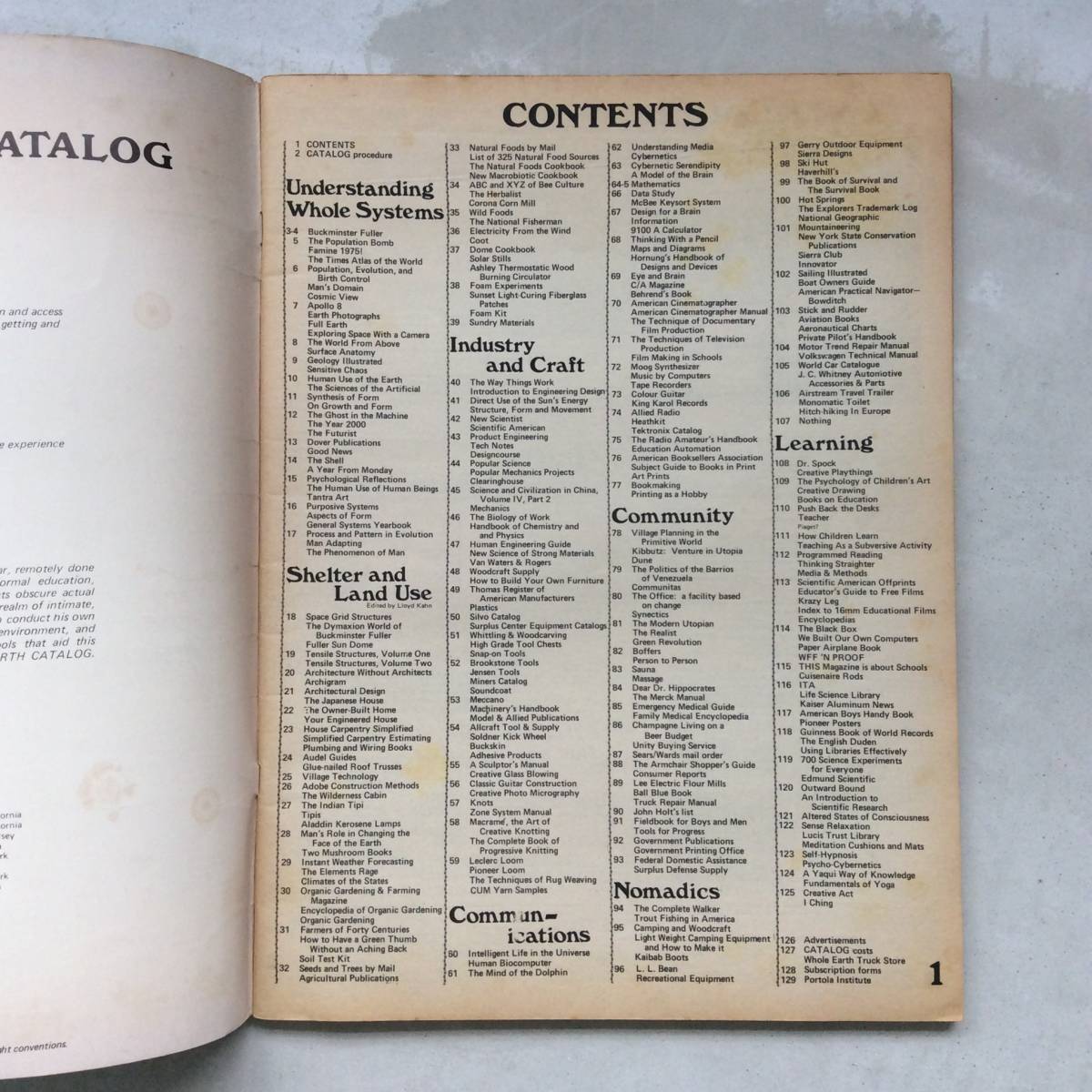 Whole Earth Catalog Spring 1969(ホールアースカタログ Whole Earth Catalog Spring 1969(ホールアースカタログ