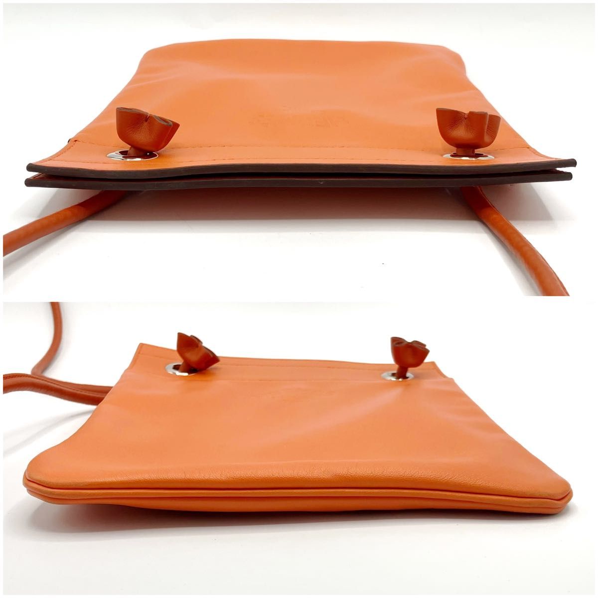 スイフト オレンジ サックアリーン ミニクロスバッグ♪ エルメス HERMES サックアリーヌミニ ショルダーバッグ オレンジ