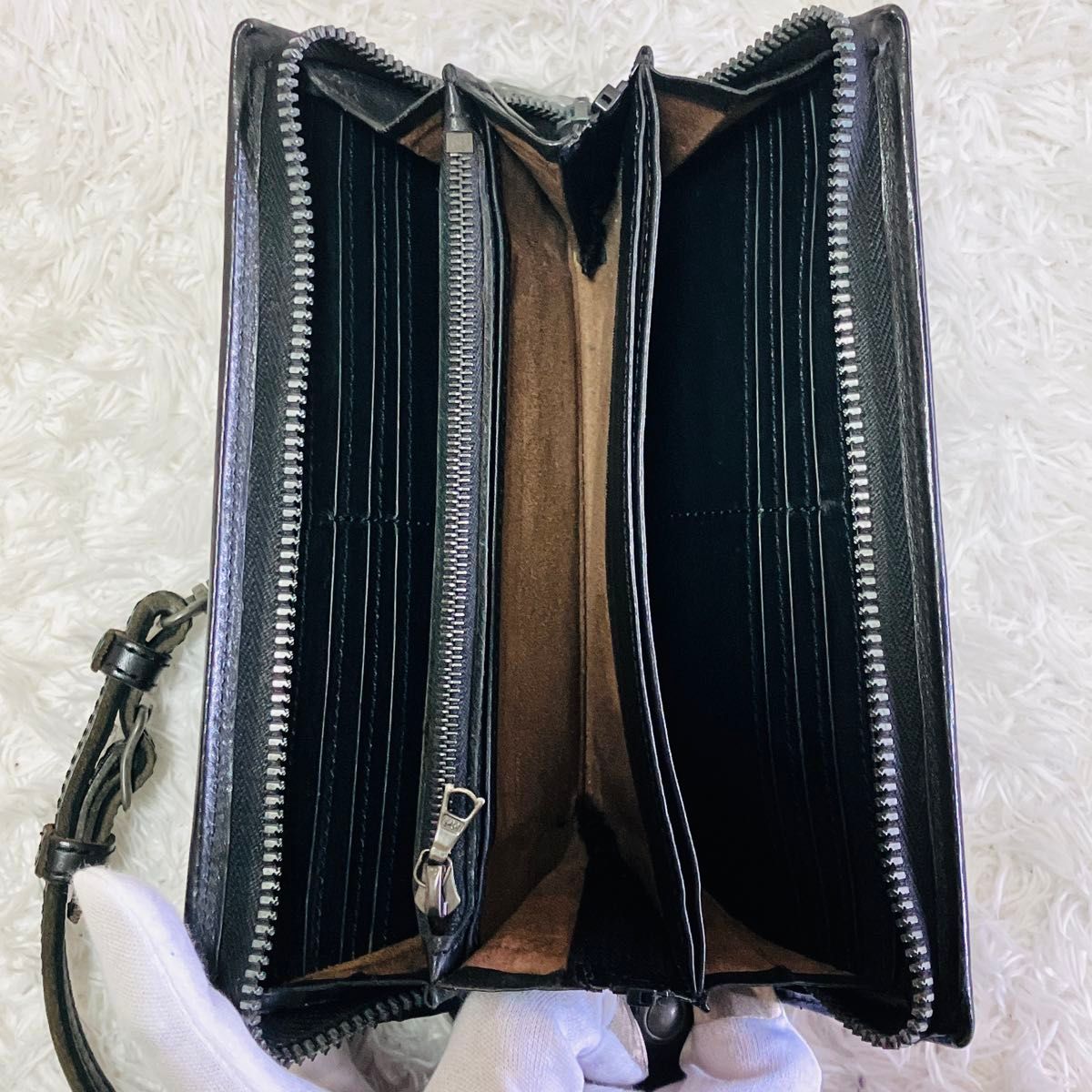 CORBO コルボ 長財布 ラウンドジップ ホースレザー ストラップ CORBO コルボ 長財布 ラウンドジップ ホースレザー ストラップ