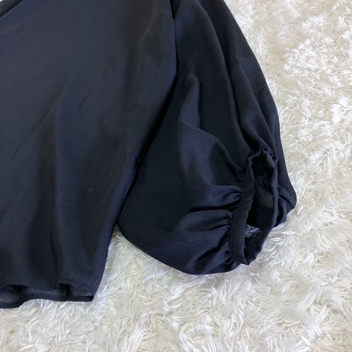 美品 MADISON BLUE 20AW ボウタイ バルーンスリーブ ブラウス 美品 MADISON BLUE 20AW ボウタイ バルーンスリーブ ブラウス