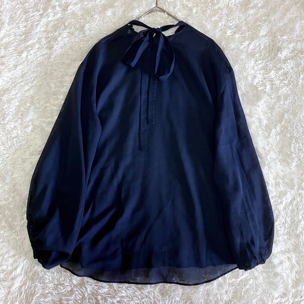 美品 MADISON BLUE 20AW ボウタイ バルーンスリーブ ブラウス 美品 MADISON BLUE 20AW ボウタイ バルーンスリーブ ブラウス