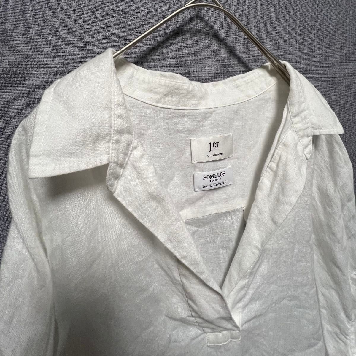 1erArrondissement プルミエアロンディスモン 半袖 スキッパー 1erArrondissement プルミエアロンディスモン 半袖 スキッパー