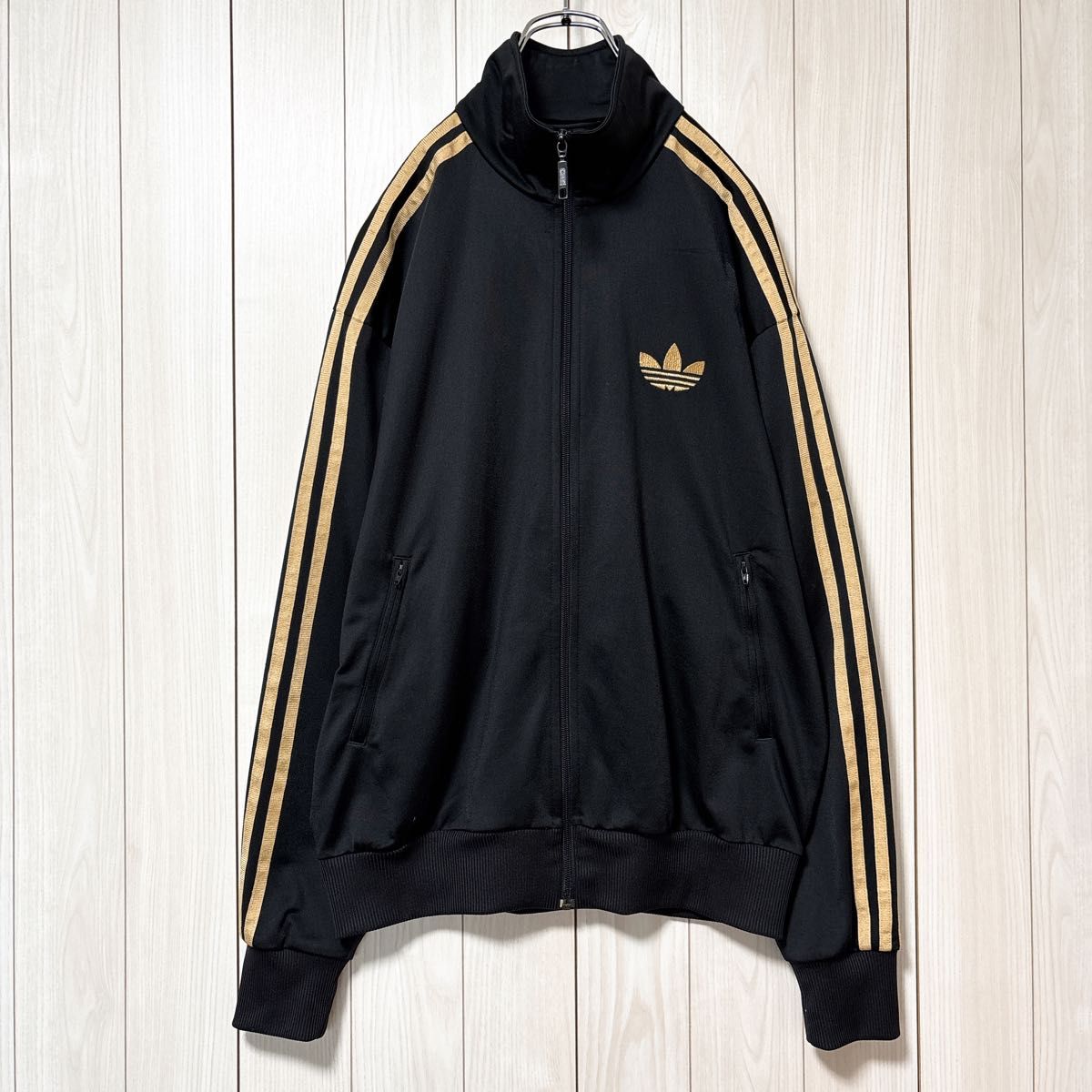 最適な材料 アディダス adidas トレフォイル 刺繍ロゴ トラックジャケット アディダス