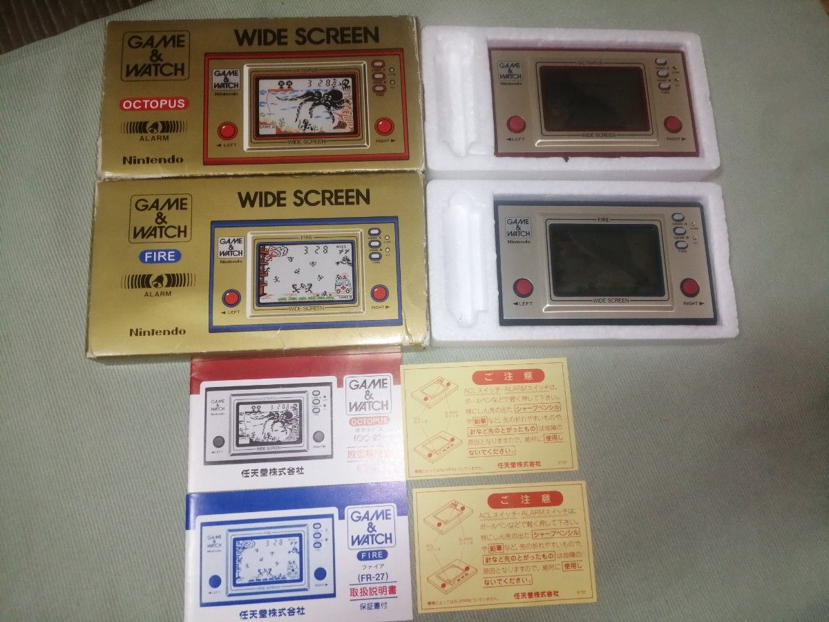 任天堂 ゲームウォッチ オクトパス ファイア GAME&WATCH 箱説付 任天堂 ゲームウォッチ オクトパス ファイア GAME&WATCH 箱説付