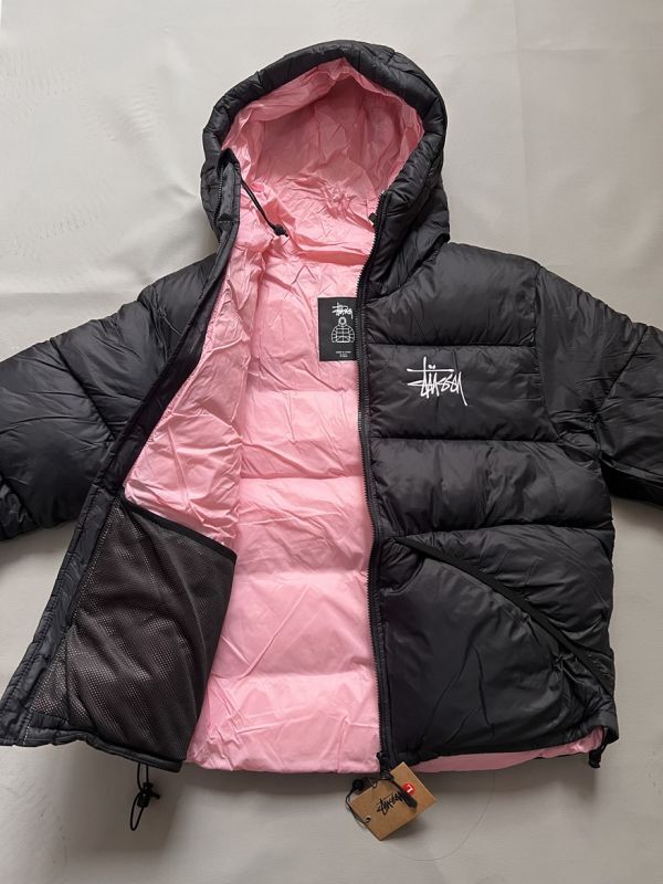 ステューシー STUSSY ダウンジャケット XLサイズ ブラック フル ステューシー STUSSY ダウンジャケット XLサイズ ブラック フル