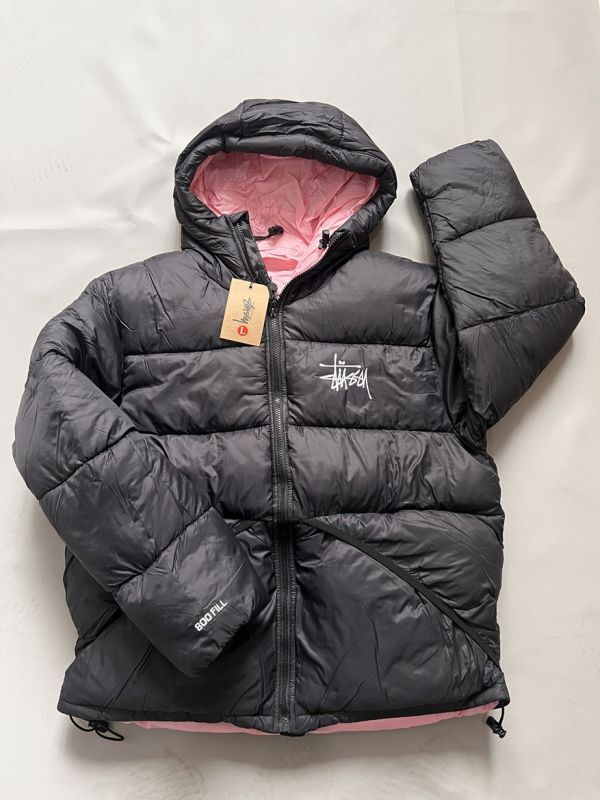 ステューシー STUSSY ダウンジャケット XLサイズ ブラック フル ステューシー STUSSY ダウンジャケット XLサイズ ブラック フル