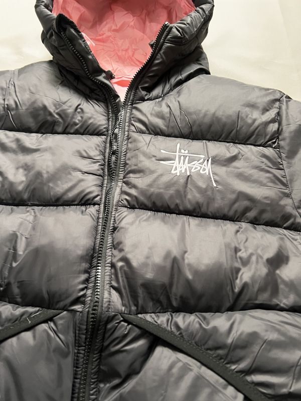 ステューシー STUSSY ダウンジャケット XLサイズ ブラック フル ステューシー STUSSY ダウンジャケット XLサイズ ブラック フル