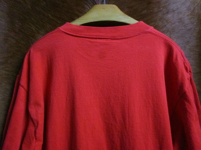 90s USA製 ピーク PEAK 赤 レッド ラバー プリント 半袖 Tシャツ L_画像8