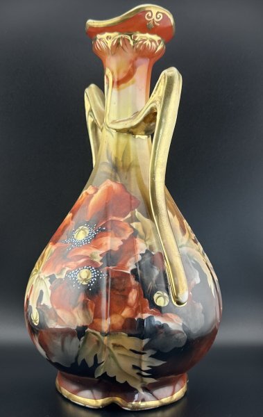 高さ30cm!1890年代 初期オールドノリタケ銘品!! 金盛 百花繚乱 高さ30cm!1890年代 初期オールドノリタケ銘品!! 金盛 百花繚乱