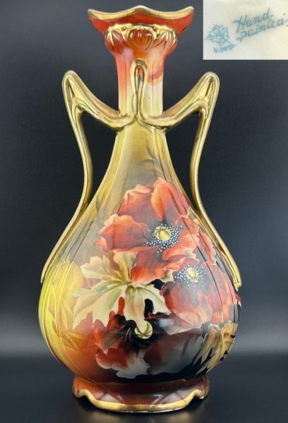 高さ30cm!1890年代 初期オールドノリタケ銘品!! 金盛 百花繚乱 高さ30cm!1890年代 初期オールドノリタケ銘品!! 金盛 百花繚乱